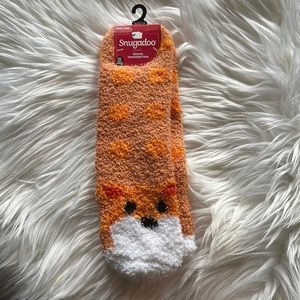 Snugadoo Brown and Orange Fox Socks